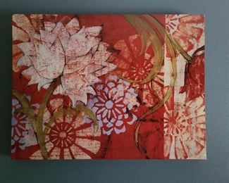 Floral canvas wall art