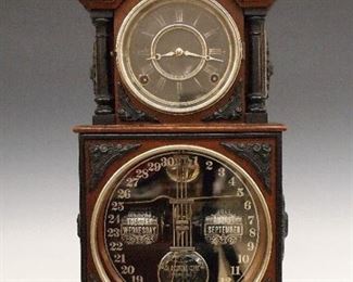Ithaca No. 3 1/2 Calendar Shelf Clock