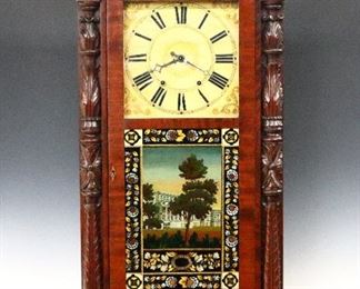 F Heisley Column & Splat Shelf Clock