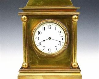 French Brass Table Clock