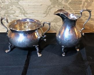 Tiffany & Co Sterling Silver Cream and Sugar Set