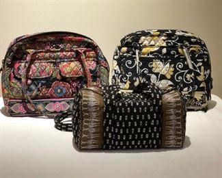 Group of Vera Bradley Quilted Handbags