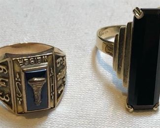 2 10Kt Gold Rings
