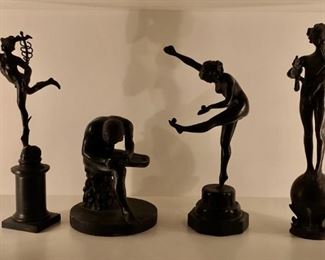 Group of Grand Tour Style Bronze Figures