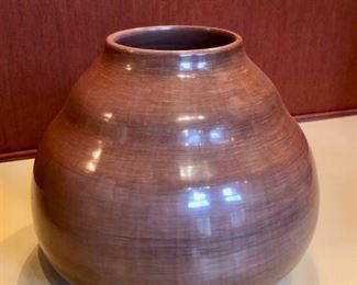 Santa Clara Pottery Vase Signed