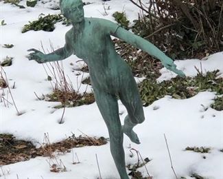 Cast Metal Garden Sculpture