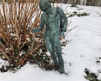 Cast Metal Garden Sculpture