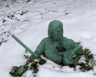 Cast Metal Garden Sculpture