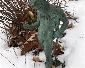 Cast Metal Garden Sculpture