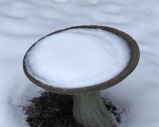 Cement Bird Bath