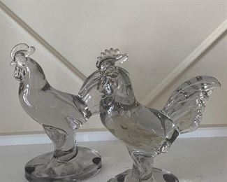 Glass Roosters