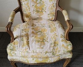 French provincial chair $220 lowered 185