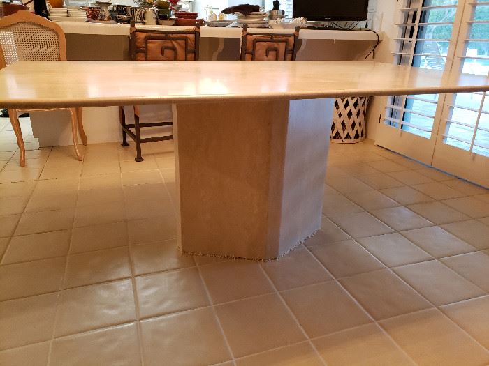 Travertine table