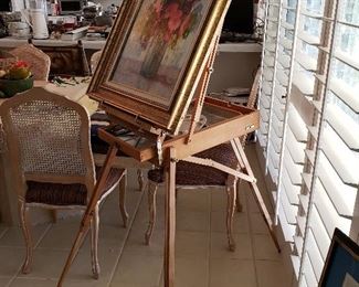 SOLD-Easel. Art still available. 