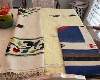 SOLD-Yellow blanket. Roses and Navajo blanket are available. 