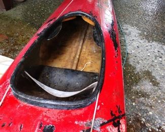 Car Port: Kayak Red "Smoky Bear"