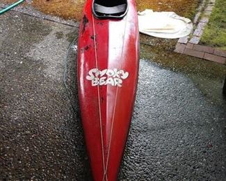 Car Port: Kayak Red "Smoky Bear"
