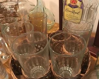 Bar Glasses and trays