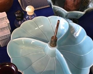 Nice vintage turq divided plate