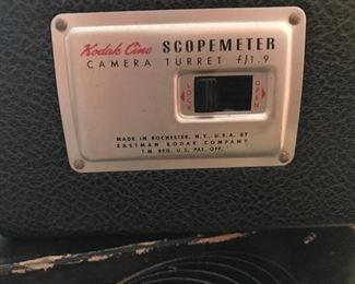 Kodak Cine Camera Scopemeter F/1.9. Original box and packing.