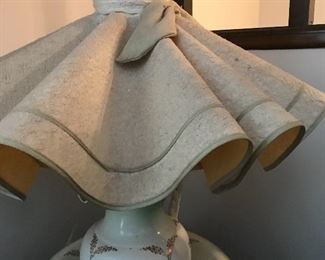 Early American Lamp. Base made from pitcher and bowl