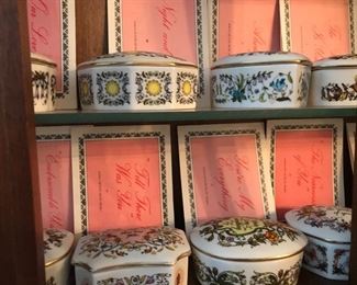 These are all music boxes with the original paperwork.