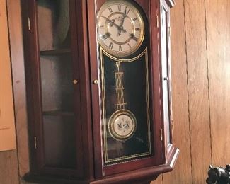 Curio Cabinet Clock with key
