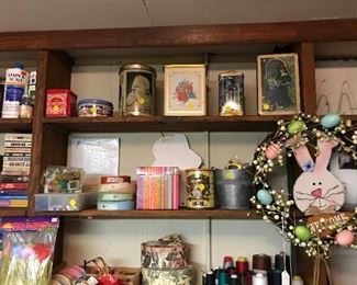 Incredible craft and art room with supplies of all kinds.