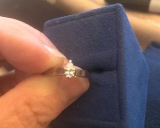 pear diamond 14 k ring $399