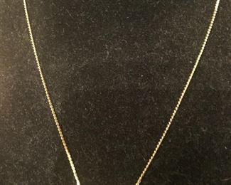 14k yellow gold necklace 3 hearts $129