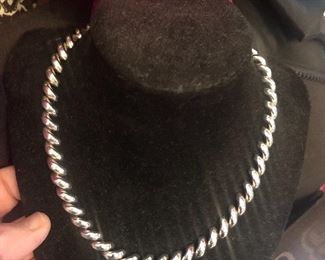 all solid sterling san marcos necklace  925 italy stamped $59