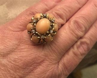 ignore my old hands please !! ring would look great on better hands  lol  just trying to show scale 