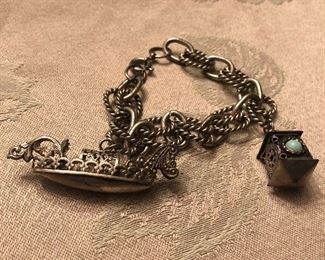 vintage bracelet- not 925(nickel maybe ) very cool either way  $25