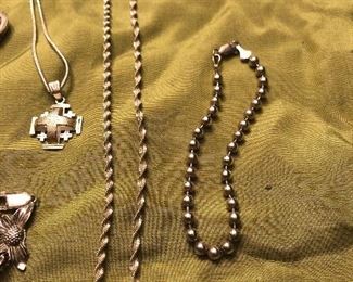 sterling chains and bracelets