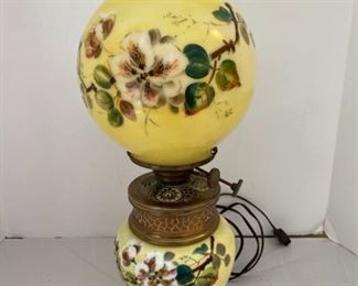 006 Beautiful Early P A Duplex Electrified Oil Lamp