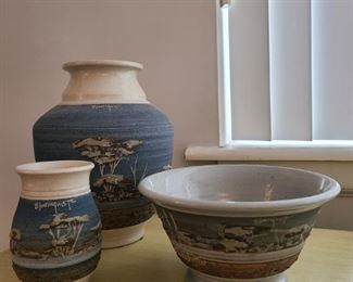 Signed John Bloomquist Pottery