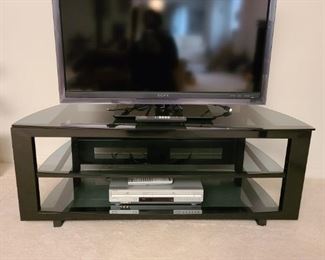 Sony Bravia 40 Inch TV, Stand DVD Player