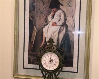 Clock and picture