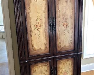 Painted Media Armoire