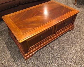 Coffee table - lots of storage - opens on both sides