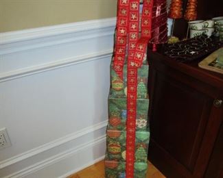 Tower of Christmas boxes - decor