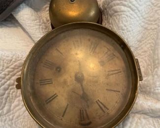 OLD CLOCK. NOTE ON BACK SAYS IT WAS MADE AROUND 1936.