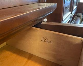 INSIDE DRAWER OF DIXIE BEDROOM CHEST