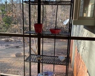 NICE SHELF ON BACK PORCH