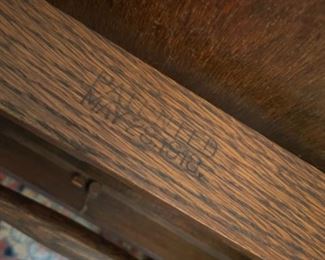 DATE MARKED ON SERVING CART BY PAALMAN COMPANY 1918