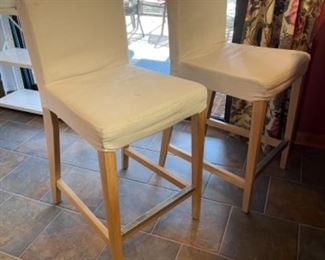 IKEA BAR CHAIRS 3 AVAILABLE, REMOVABLE AND WASHABLE COVERS