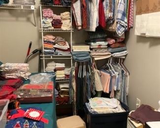 LINENS IN LAUNDRY ROOM