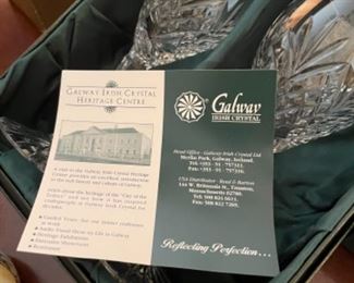 GALWAY CRYSTAL GLASSES NEW IN BOX