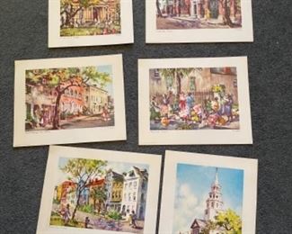 CHARLESTON PRINT SET VINTAGE