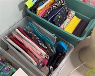 MAKEUP BAGS, ACCESSORY BAGS AND WALLETS.